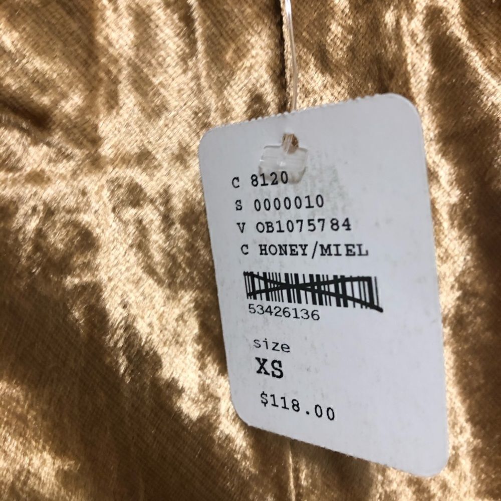 NWT Free People gold serious swagger skirt size XS - Picture 6 of 8